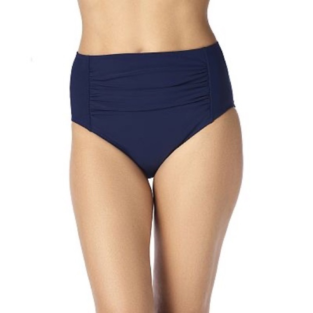 Penbrooke Swimsuits Women's Plus Size 22W Tummy Control Swim Bottom Navy Blue